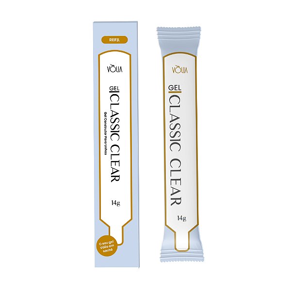 Sachê Refil Gel Vòlia Classic 14g Construtor e Alongamento de unhas Nail