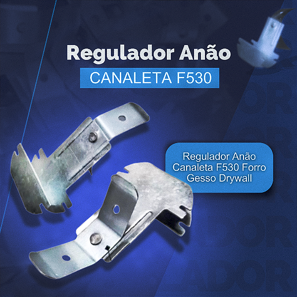 Kit  50unid Regulador Anão para Canaleta F530 Drywall