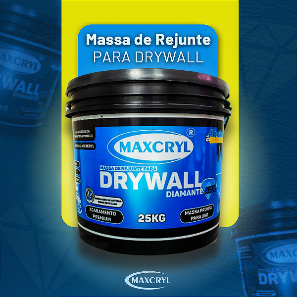 Massa para Drywall Diamante 25kg Maxcryl
