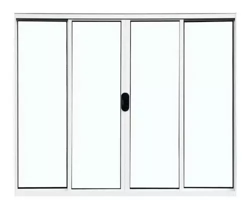 JANELA DE ALUMINIO BRANCO - 4 FOLHAS