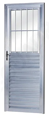 PORTA DE ALUMINIO SOCIAL