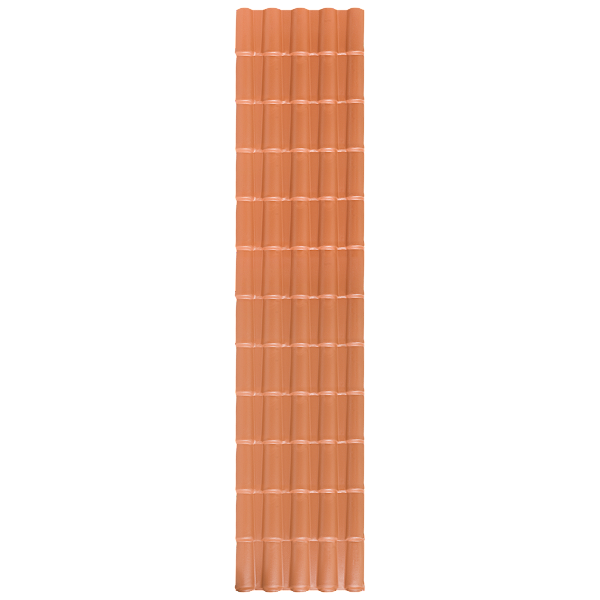 TELHA COLONIAL PVC 5 ONDAS 459X86 - TERRACOTA