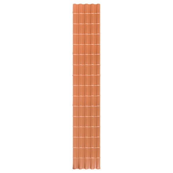 TELHA COLONIAL PVC 5 ONDAS 525X86 - TERRACOTA