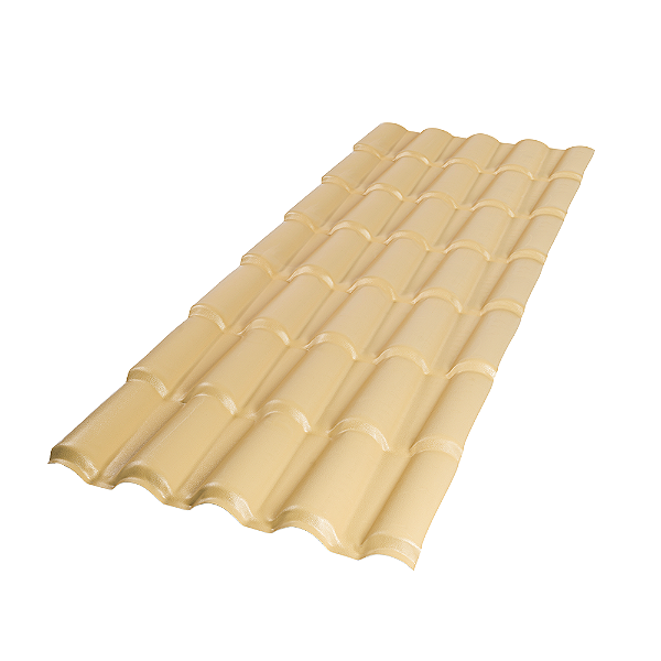 TELHA COLONIAL PVC 5 ONDAS 525X86 - MARFIM