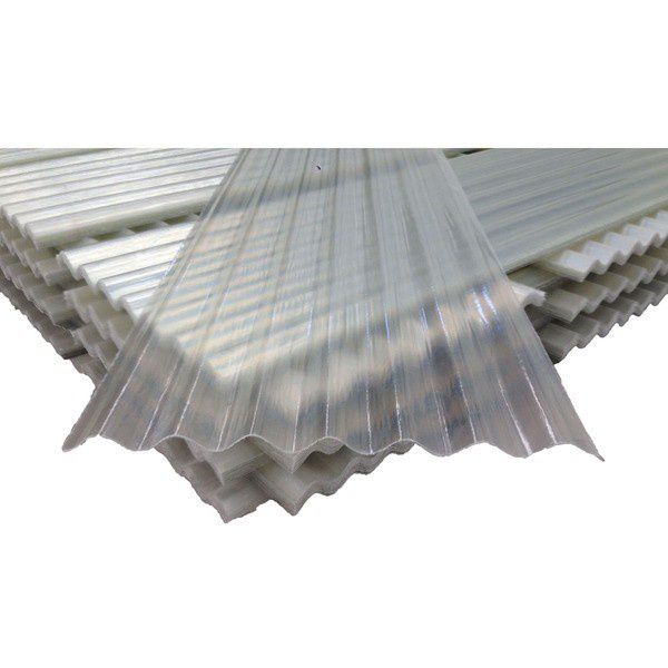 TELHA PVC ONDAFORT TRANSLUCIDA INCOLOR 2,44x0,50