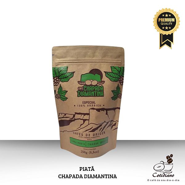 Café Chapada Diamantina - Especial em Grãos - 100% Arábica - Pontos 84+ - Piatã