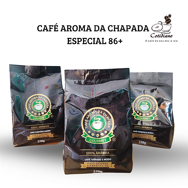 Café Aroma da Chapada Especial 100% Arábica - 86+ Pontos - 250g de Qualidade Premium