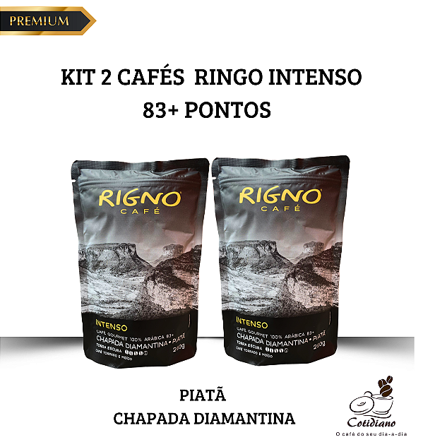 Kit 2 Unidades Café Rigno Intenso 83+ Pontos - 100% Arábica