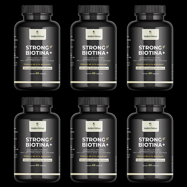 Cabelo Pele Unha STRONG BIOTINA+ Kit p/ 6 meses