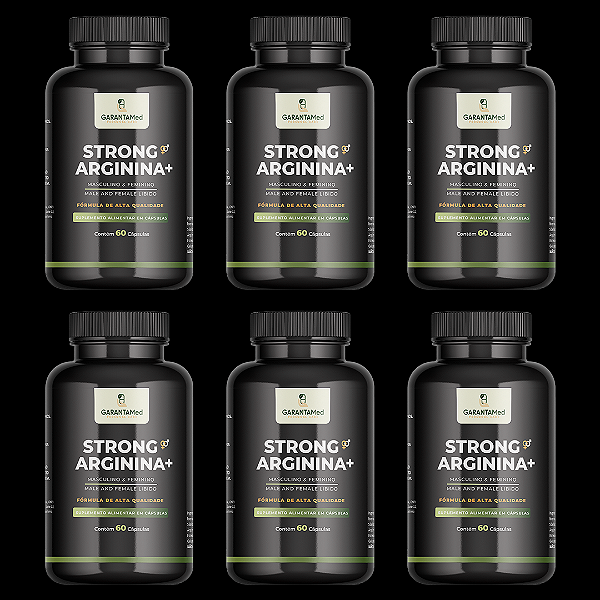 Libido Masculino e Feminino STRONG ARGININA+ Kit p/ 6 meses