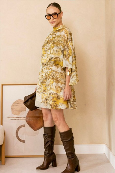 VESTIDO ESTAMPADO CREPE