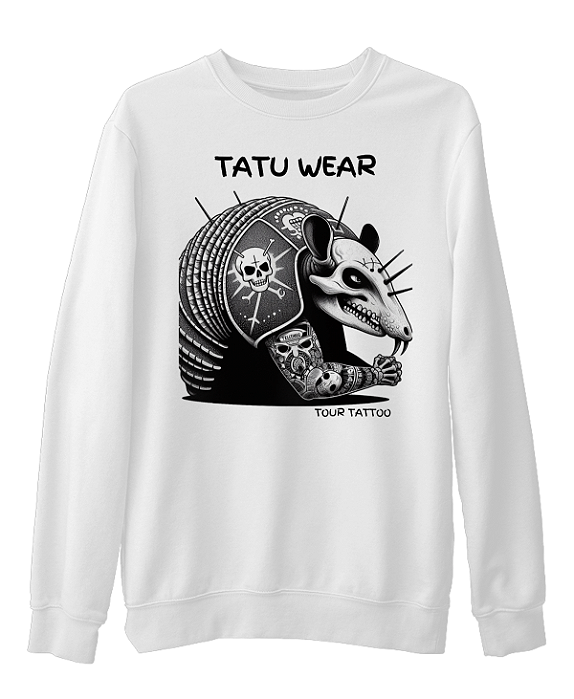 Blusão Moleton Tatu Skull Punk