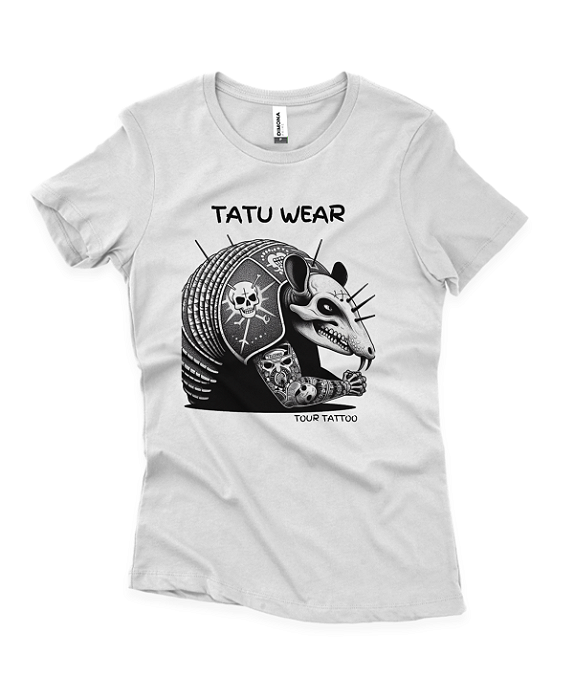 Baby Look Tatu Skull Punk