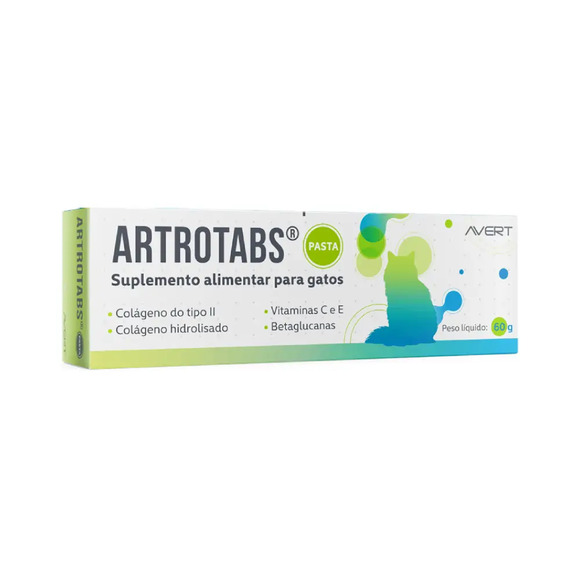 Suplemento Alimentar Artrotabs Pasta para Gatos Avert 60 g