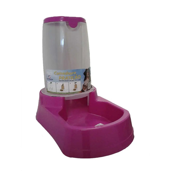 Comedouro Automático Praticão Rosa Alvorada Único