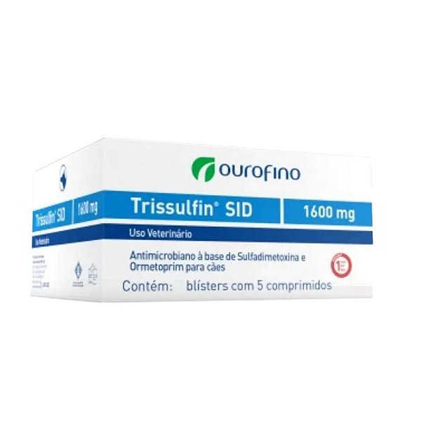 Trissulfin Sid Blister 1600 mg com 5 Comprimidos