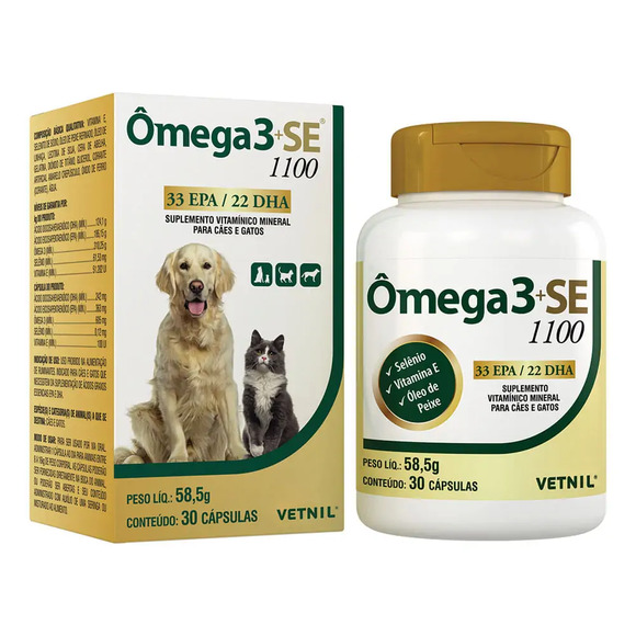 Suplemento Ômega3+SE 1100 30 cápsulas