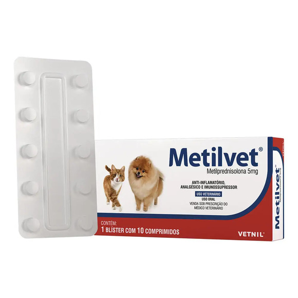Metilvet 5mg 10 Compr.