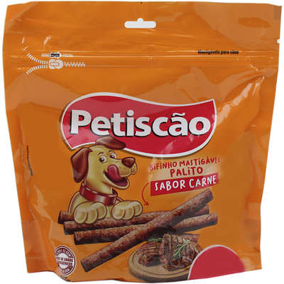 Bifinho Mastigavel De Carne Palito Petiscao 250 g