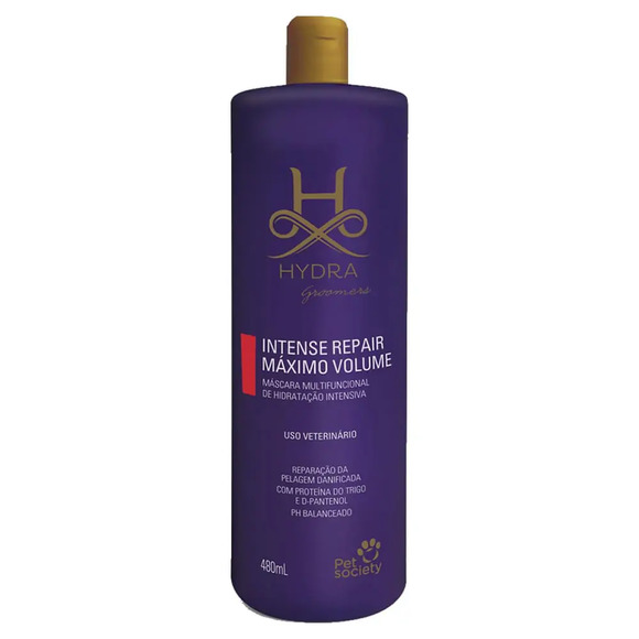 Máscara Hydra PetSociety Intense Repair Máximo Volume 480ml