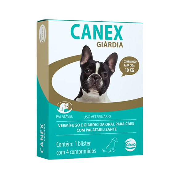 Vermífugo Canex Giárdia 4 comprimidos