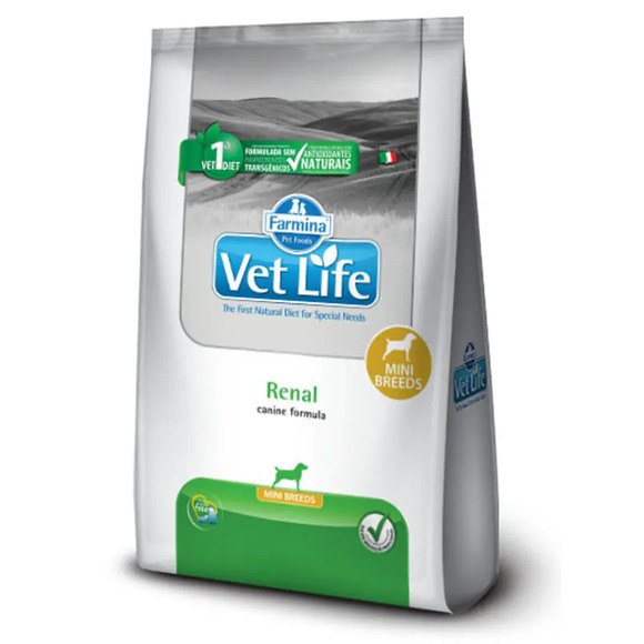 Ração Vet Life Natural Mini Canine Renal 10,1kg