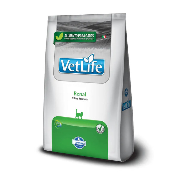 Ração Vet Life Natural Feline Renal 7,5 kg