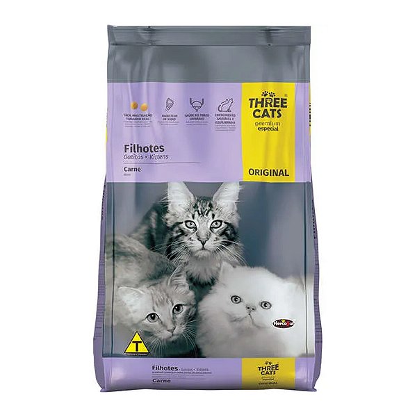 Ração Threecats Original Filhote 1 kg