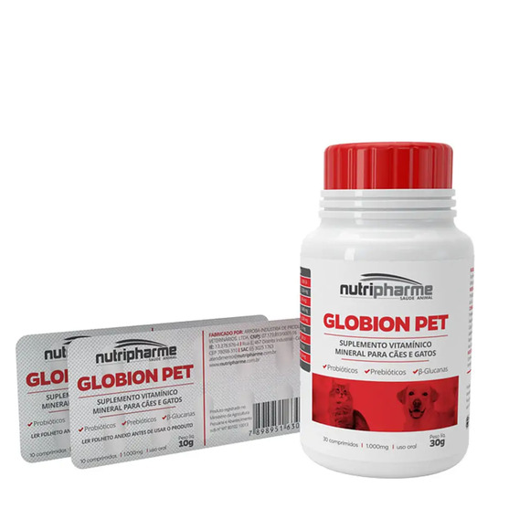 Globion Pet 1000mg 30 Comprimidos