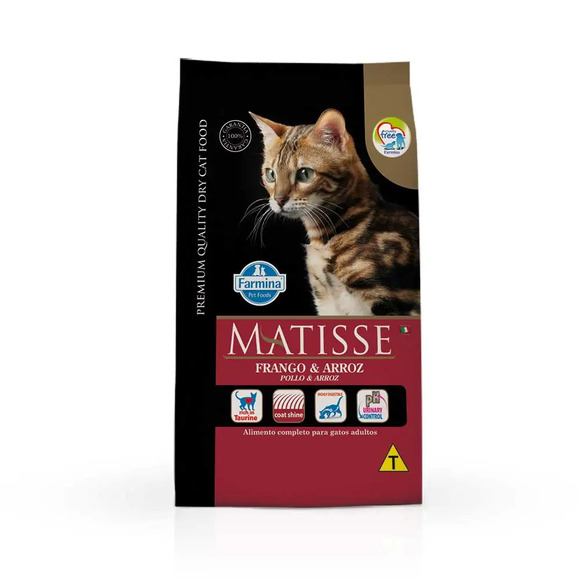 Ração Matisse Gatos Adultos Frango e Arroz 7,5kg