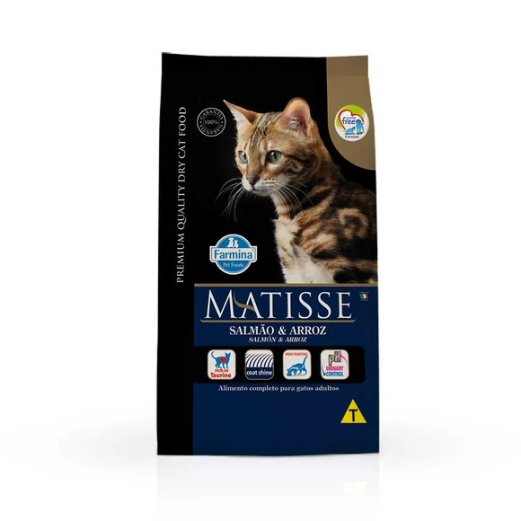 Ração Matisse Gatos Adultos Salmão e Arroz 7,5kg