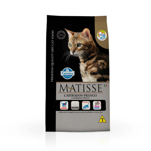 Ração Matisse Gatos Castrados Frango 7,5kg