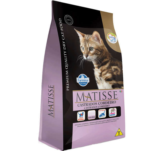 RaÇÃo Matisse Castrado Sabor Cordeiro 2kg