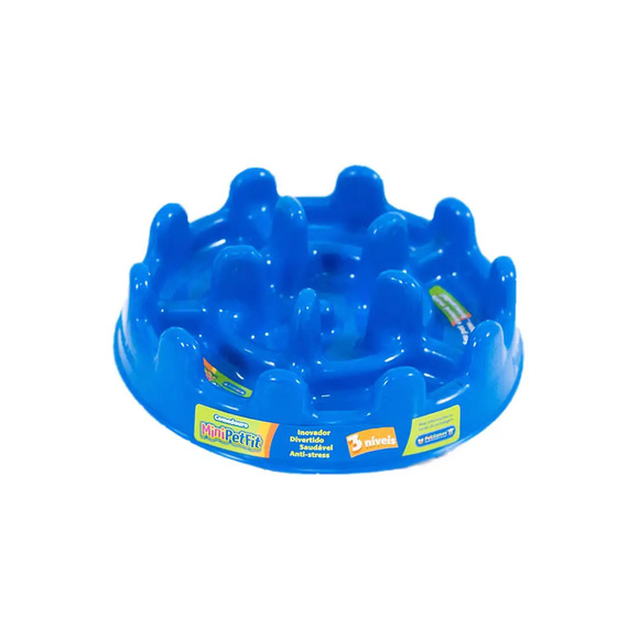 Comedouro Interativo Pet Fit Azul Pet Games P