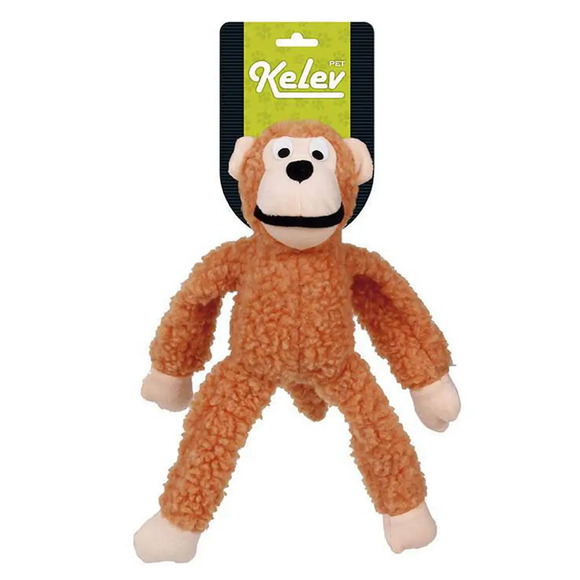 Brinquedo Pelúcia Macaco Kelev Laranja M