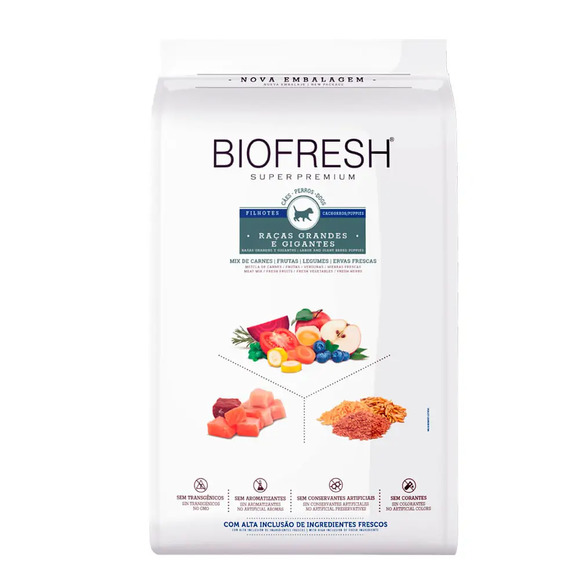 Ração Biofresh Cães Filhotes Raças Grandes e Gigantes 3 kg