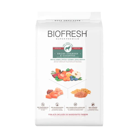 Ração Biofresh Cães Sênior Raças Grandes e Gigantes 3 kg