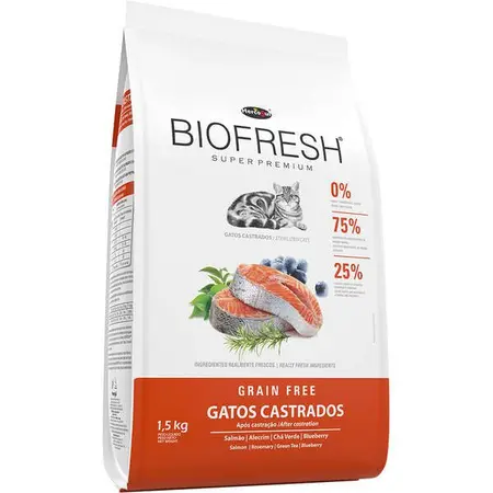 Biofresh Gatos Castrados Salmao 1,5kg