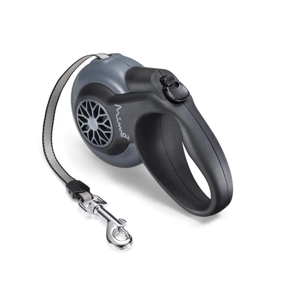 Guia Retrátil Smart Walk Sistema ABS Emborrachada Fita 5 Metros Até 25kgs Preto Mimo Conceito M