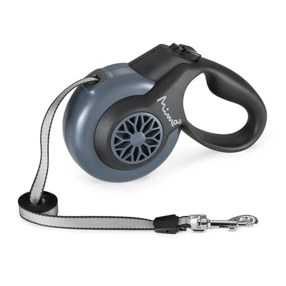 Guia Retrátil Mimo Conceito Smart Walk Fita 5 Metros Até 12kgs Preto Mimo P