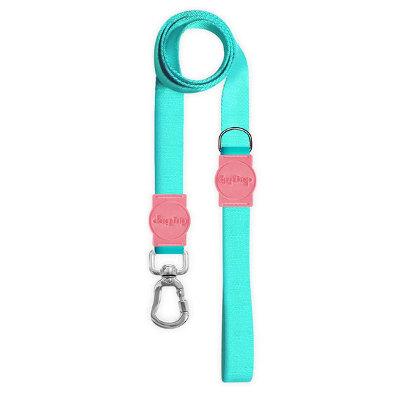 Guia Premium Classic Aquamarine Rosa Dog Trip Brasil M