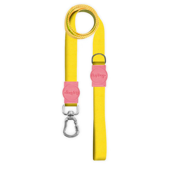 Guia Premium Classic Yellow Rosa Dog Trip Brasil P