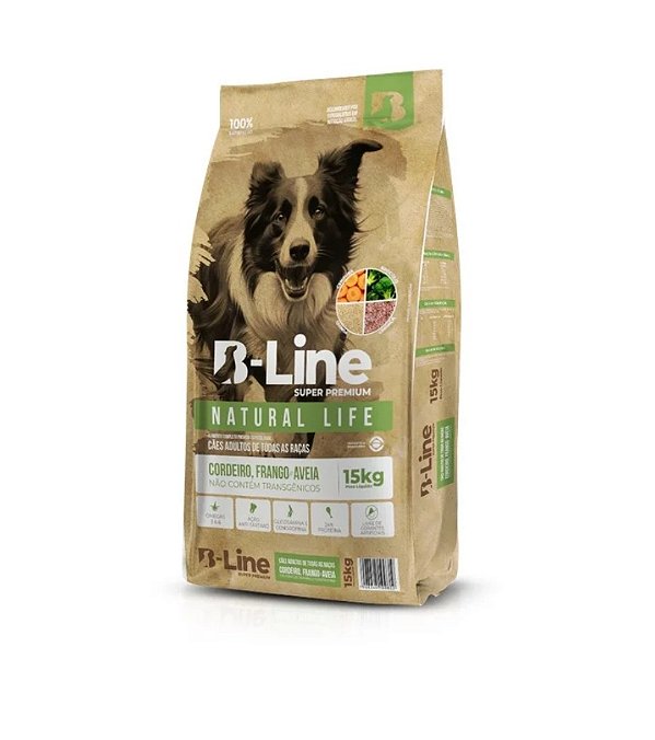 B Line Super Premium Caes Ad Frango E Arroz 15 Kg