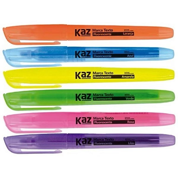 MARCA TEXTO - COLORIDO NEON -  1 UN - KAZ