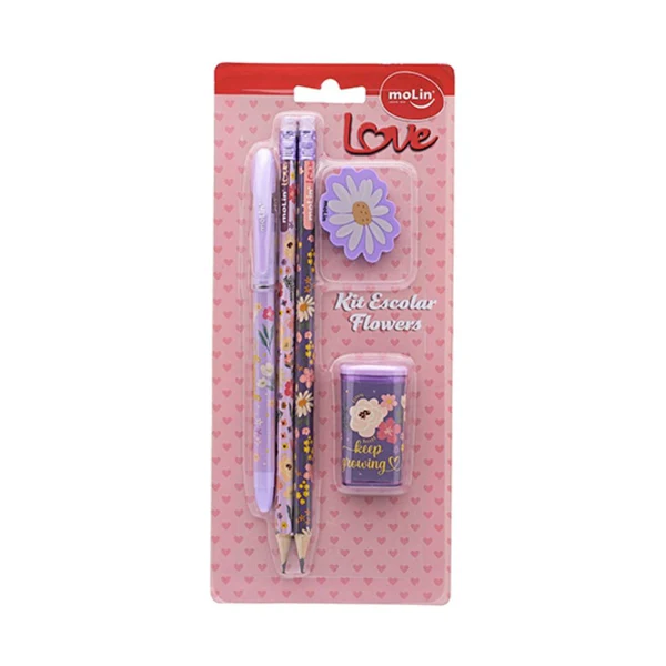 KIT ESCOLAR - FLOWERS - MOLIN