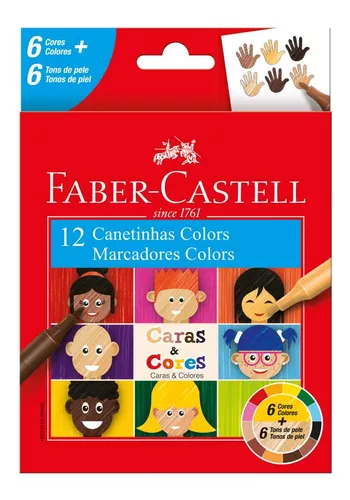 CANETINHAS CARAS E CORES - FABER CASTELL