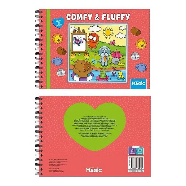 LIVRO DE COLORIR - COMFY & FLUFFY