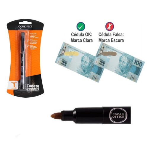 CANETA DETECTORA DE NOTAS FALSAS JOCAR OFFICE
