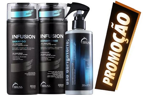 Truss Infusion Shampoo e Condicionador 300ml + Uso Obrigatório 260ml
