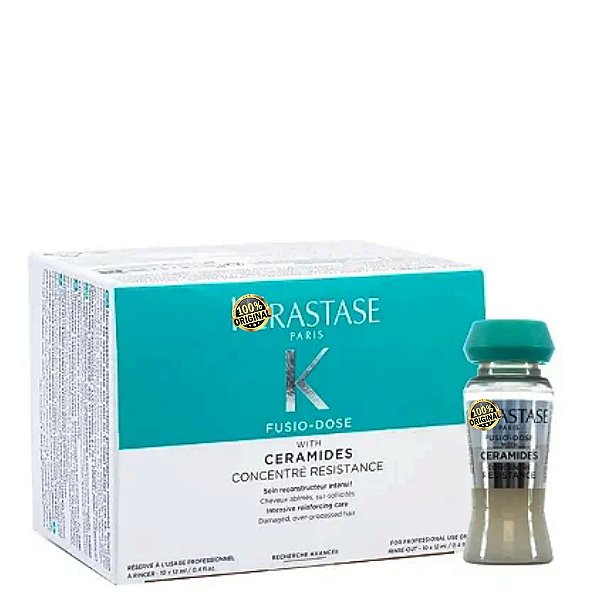 Kérastase Resistance Caixa de Ampola Ceramides – 10 x 12ml